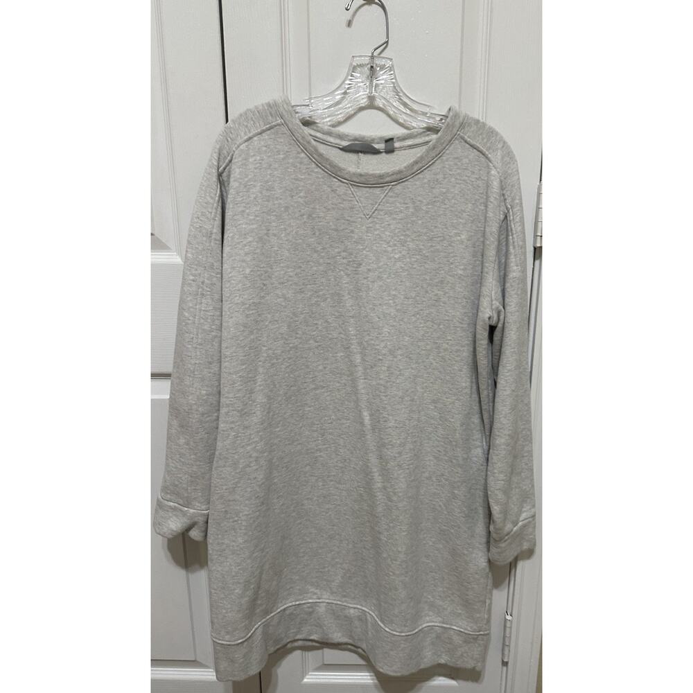Athleta Graya Long Sleeve Sweatshirt Dress Sz L With Pockets